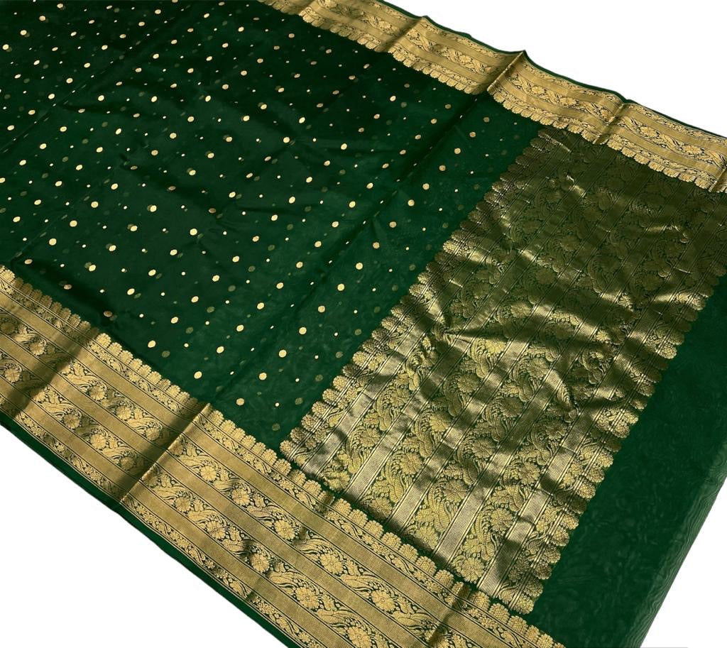 Anushka sharma|green chanderi silk saree|pure silk saree| Chanderi saree wala