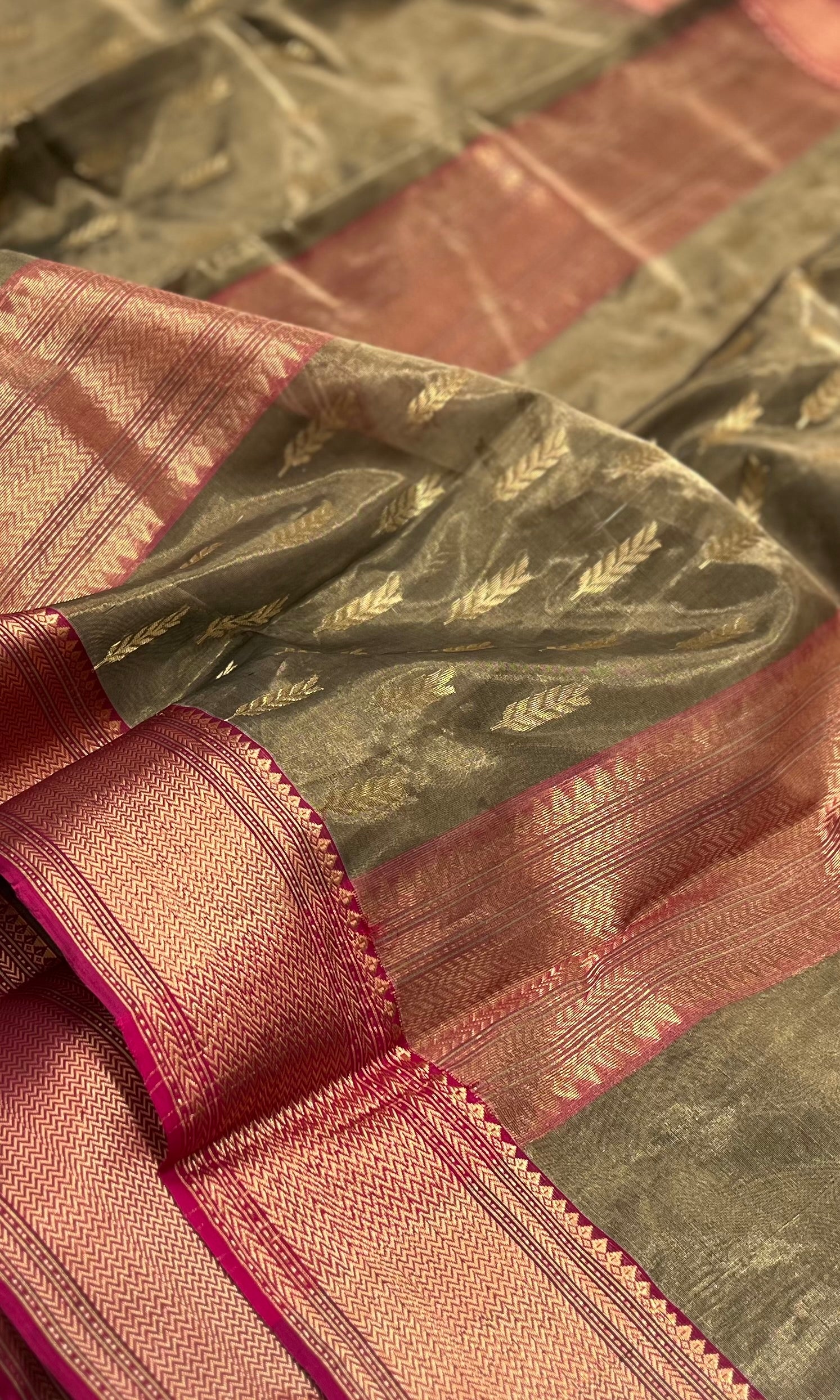 CHANDERI TISSUE SILK SAREE Chanderi saree wala