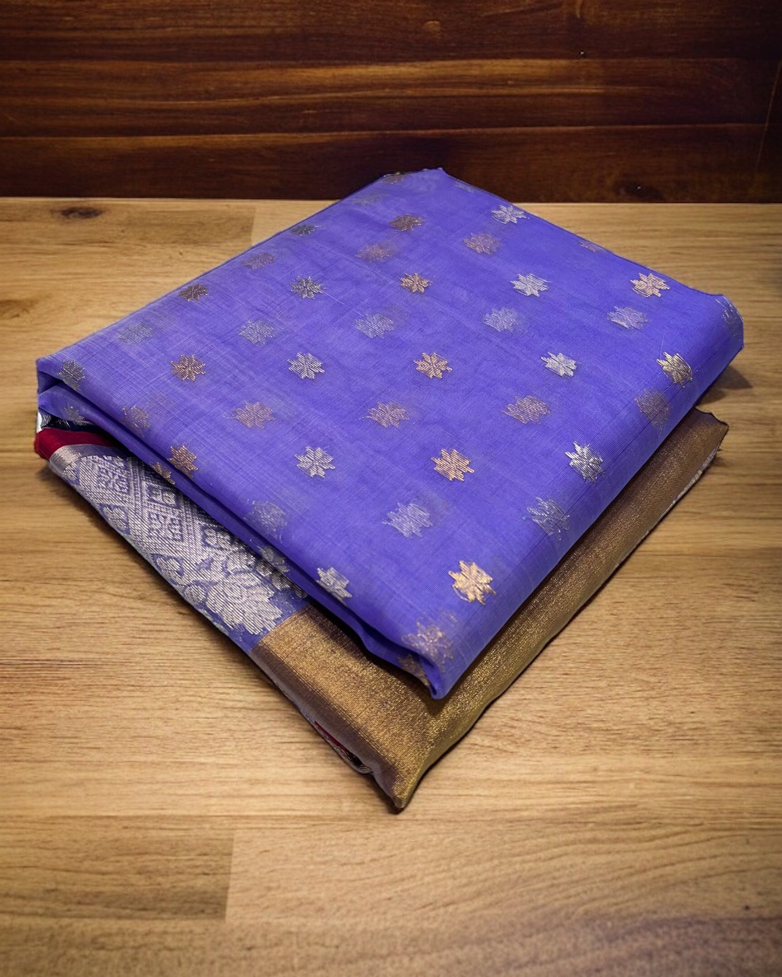 Lavender colour daule border chanderi saree Chanderi saree wala